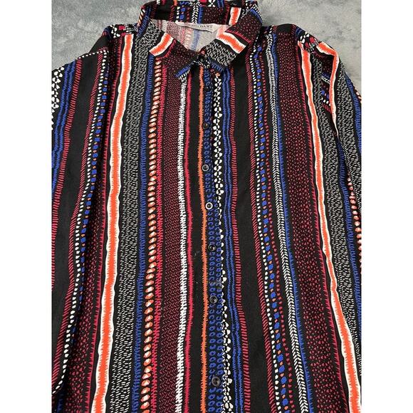 Big Dart women’s plus size 20 multicolor striped button up shirt EU 52 excellent - Picture 3 of 10
